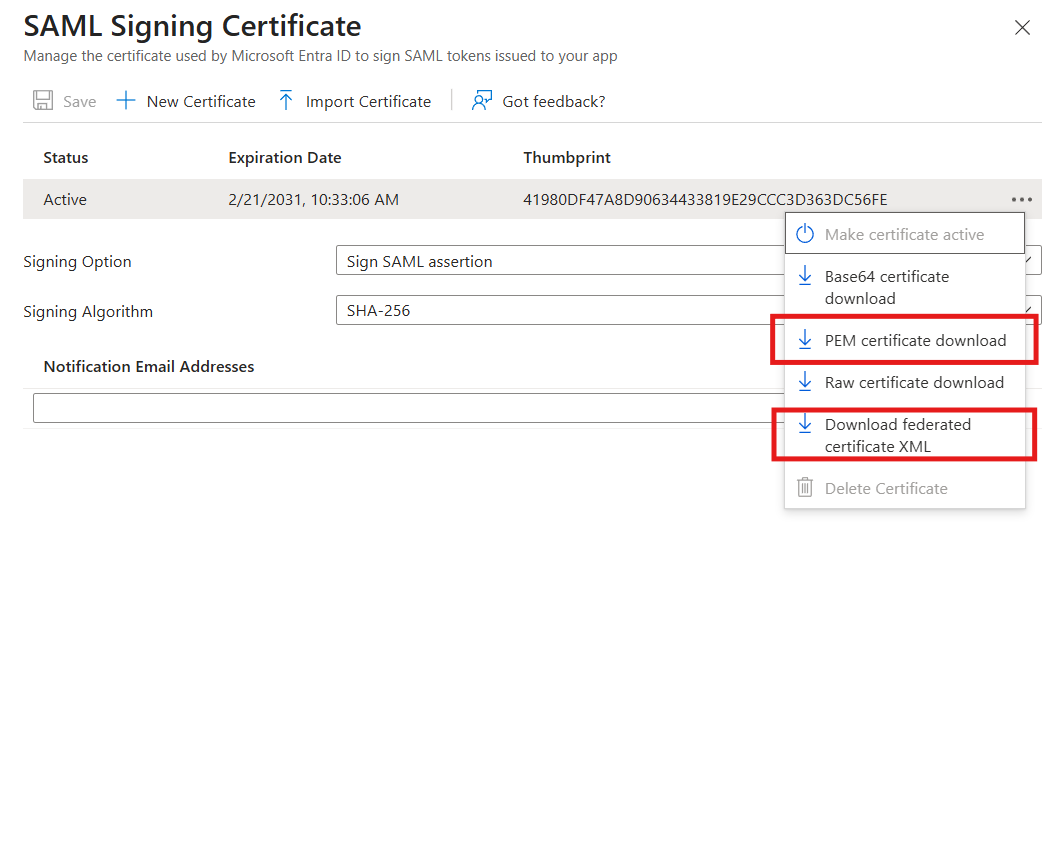 Microsoft Entra ID's certificates